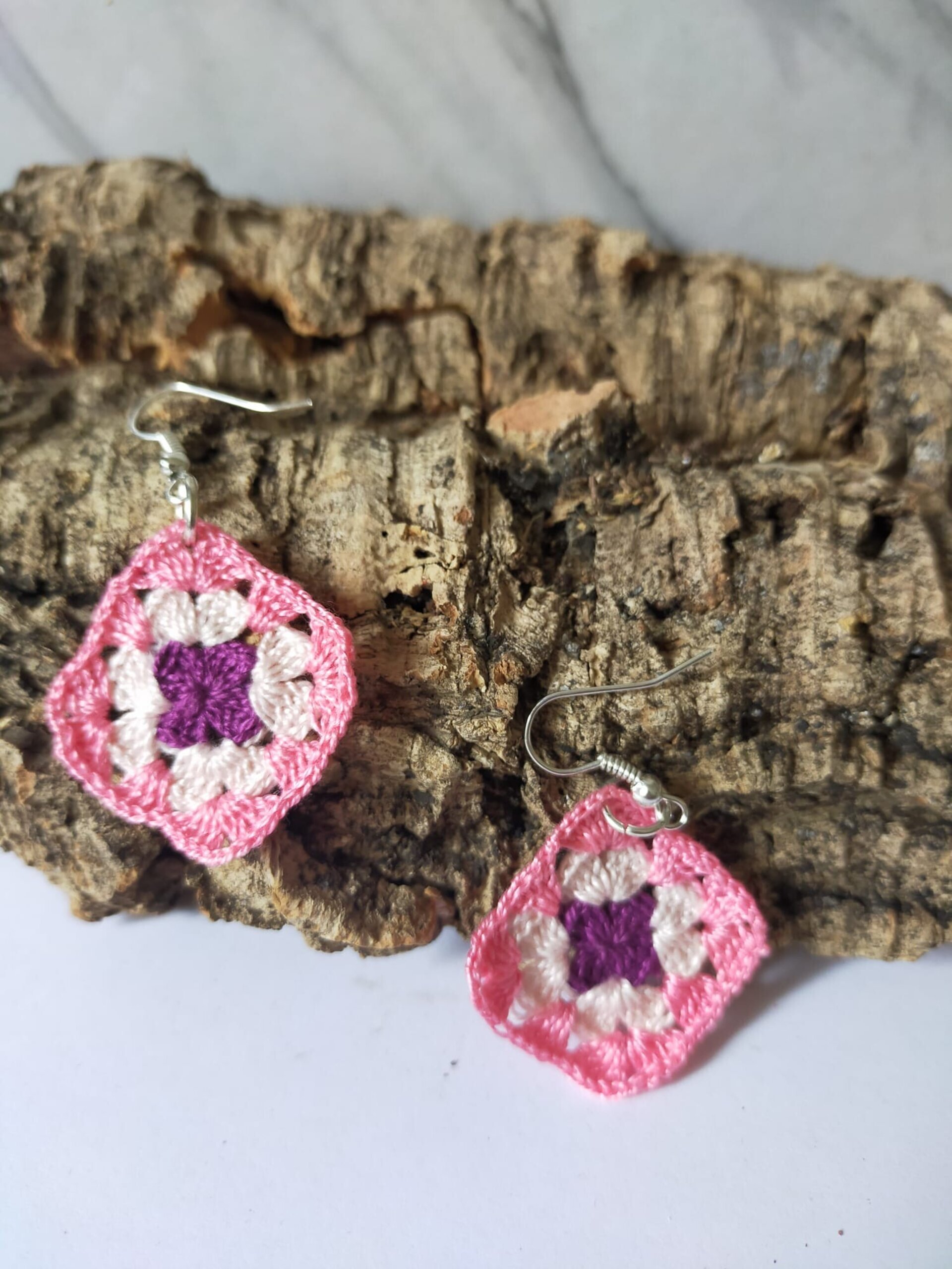 Pendientes Grany de Micro-macramé - 2